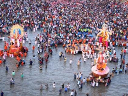 large idols of sarvajanik ganeshotsav mandals will be immersed in the sea state govt affidavit in mumbai high court | गणेशोत्सव मंडळांच्या मोठ्या मूर्तीचे विसर्जन समुद्रात करणार; सरकारचे कोर्टात प्रतिज्ञापत्र large idols of sarvajanik ganeshotsav mandals will be immersed in the sea state govt affidavit in mumbai high court | गणेशोत्सव मंडळांच्या मोठ्या मूर्तीचे विसर्जन समुद्रात करणार; सरकारचे कोर्टात प्रतिज्ञापत्र