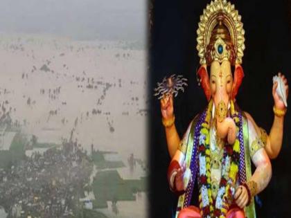 ganpati murti in home of flood victims at Kolhapur and Sangli district | कोल्हापूर , सांगली जिल्हयातील पूरग्रस्तांच्या घरी पुण्यातील गणपती 