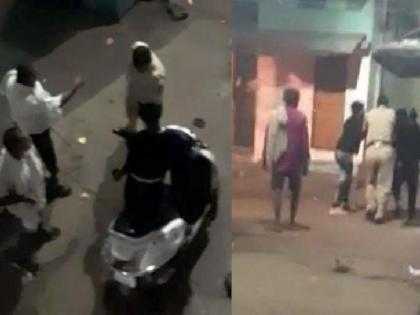 two police constable suspended after video goes viral of thrashing men in ganga jamuna red light area in nagpur | गंगा-जमुनात ग्राहकांना पोलिसांकडून मारहाण, व्हिडीओ व्हायरल; २ कर्मचाऱ्यांवर निलंबनाची कारवाई