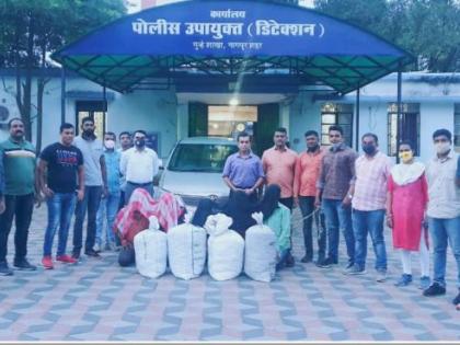 11 lakh cannabis seized in Nagpur: Five members of Jalgaon gang arrested | नागपुरात ११ लाखाचा गांजा जप्त  : जळगाव टोळीच्या पाच जणांना अटक