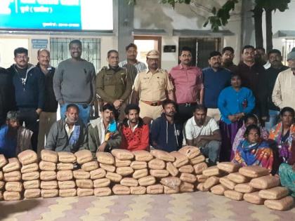 police crackdown in Daund Two hundred kilos of cannabis worth Rs 78 lakh seized | दौंडमध्ये पोलिसांची मोठी कारवाई; ७८ लाखांचा तब्बल पावणे दोनशे किलो गांजा जप्त