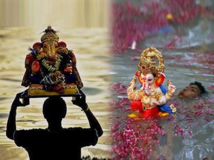 in mumbai ganesh mahotsav 2024 immersion of 38 thousand ganesha idols for one and a half days response to artificial ponds too | पावसाच्या साक्षीने बाप्पाला भावपूर्ण निरोप...! दीड दिवसाच्या ३८ हजार गणेशमूर्तींचे विसर्जन