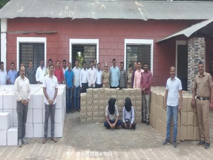 Fake foreign liquor worth 84 lakhs from Goa seized in Satara, two arrested | Satara: गोव्यातील ८४ लाखांची बनावट विदेशी दारू जप्त, दोघांना अटक; गुजरातला पोहोचवायची होती दारू Fake foreign liquor worth 84 lakhs from Goa seized in Satara, two arrested | Satara: गोव्यातील ८४ लाखांची बनावट विदेशी दारू जप्त, दोघांना अटक; गुजरातला पोहोचवायची होती दारू
