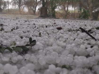 Untimely collision with hail in thunderstorms in the district! | जिल्ह्यात ढगांच्या गडगडाटात गारांसह अवकाळी दणका !