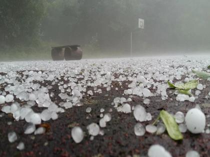 Bhandara district lashed by stormy rain with hail; Vegetable and summer paddy crops are in trouble | भंडारा जिल्ह्याला  गारांसह वादळी पावसाचा तडाखा; भाजीपाला व उन्हाळी धान पीक अडचणीत