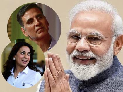 Akshay Kumar replies on PM Narendra modi s garba geet says where willl we go now kangana ranaut also tweets | नरेंद्र मोदींनी लिहिलं गरबा गीत, अक्षय कुमार म्हणाला, "आम्ही कुठे जायचं?" तर जुही चावला...