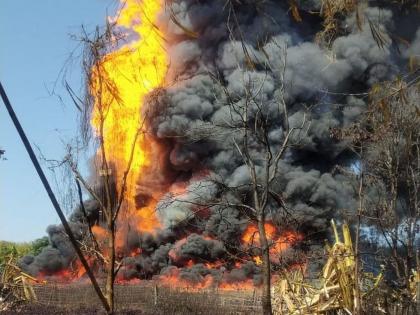 massive fire at the gas well of oil india ltd at assam | आसाममध्ये ऑइल इंडिया लिमिटेडच्या गॅस विहिरीत भीषण आग, NDRFची टीम घटनास्थळी