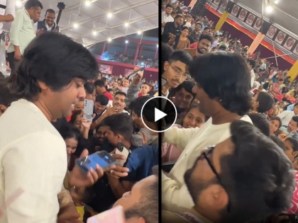 maharashtrachi hasyajatra fame gaurav more fans crowd at marathi natya sammelan video viral | Video : नाट्यसंमेलनातही गौरव मोरेची क्रेझ, फिल्टरपाड्याच्या बच्चनला चाहत्यांनी घेरलं, अभिनेत्याने शेअर केला व्हिडिओ
