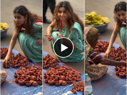 marathi actress gauri nalawade buy handmade diya from raod side aaji video viral | Video : मराठमोळ्या अभिनेत्रीने रस्त्यावरच्या आजींकडून खरेदी केले मातीचे दिवे, नेटकऱ्यांनी केलं कौतुक