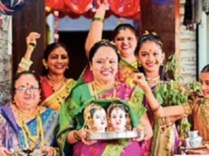 Gaurai has arrived, make her a lemonade! Today, there is enthusiasm for worship in households, women rush to make offerings | Gauri Pujan 2025: आली गौराई, तिचे लिंबलोण करा! आज घराघरांमध्ये पूजन, नैवेद्याकरिता महिलांची लगबग Gaurai has arrived, make her a lemonade! Today, there is enthusiasm for worship in households, women rush to make offerings | Gauri Pujan 2025: आली गौराई, तिचे लिंबलोण करा! आज घराघरांमध्ये पूजन, नैवेद्याकरिता महिलांची लगबग