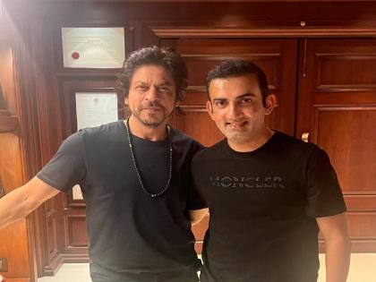 Gautam Gambhir met Shah Rukh Khan Nitish Rana commented that this is a sign of a homecoming for Kolkata Knight Riders  | Gautam Gambhir : आपापल्या क्षेत्रातील राजे...! गौतम गंभीरची KKRमध्ये घरवापसी? कर्णधाराने घेतली फिरकी