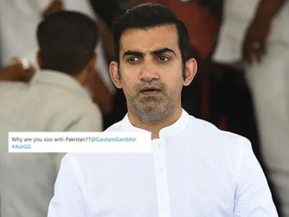 'Why are you so anti-Pakistan?' - Twitter user asks Gautam Gambhir, gets a fitting response from ex-cricketer | 'तू इतका पाकिस्तानी विरोधी का आहेस?'; नेटिझन्सच्या प्रश्नावर गौतम गंभीरचं लय भारी उत्तर...