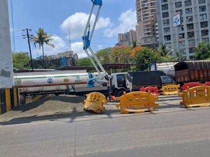 road works in gaumukh ghat in thane with traffic congestion | गायमुख घाटातील रस्त्याच्या कामामुळे ठाण्यात वाहतूक कोंडीचा फटका