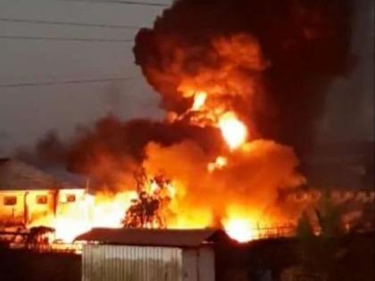 BIG fire in the verna industrial estate | वेर्णा औद्योगिक वसाहतीत भीषण आग; कोट्यावधींची नुकसानी झाल्याचा अंदाज