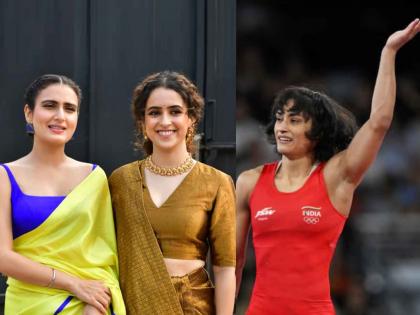 Dangal Girls Fatima Sana Shaikh Sanya Malhotra praised wrestler Vinesh Phogat | 'दंगल गर्ल्स' ने केलं विनेश फोगाटचं कौतुक, फातिमा सना शेख-सान्या मल्होत्राची पोस्ट व्हायरल