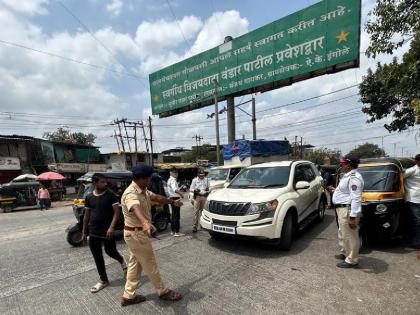 Kolsevadi traffic sub-department imposed a fine of 2 lakh 7 thousand within 3 hours | कोळसेवाडी वाहतूक उपविभागाने ३ तासांत ठोठावला २ लाख ७ हजारांचा दंड