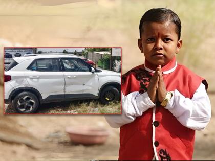 On the Pune-Solapur highway, Chhota Pudari Ghanshyam Darade's car met with an accident | पुणे-सोलापूर महामार्गावर छोटा पुढारी घनश्याम दराडेच्या गाडीला अपघात