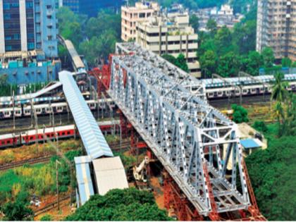 A new option for transport in Northeast Mumbai, second girder of Vidyavihar railway station flyover installed | ईशान्य मुंबईतील वाहतुकीसाठी नवा पर्याय, विद्याविहार रेल्वे स्थानक उड्डाणपुलाचा दुसरा गर्डर बसविला