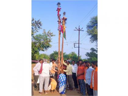 Gond-Gowari community at Chop this year also celebrates dhal puja, cow dhan and dhan puja; 450 years of historical tradition | चोप येथे गोंड-गोवारी समाजाकडून यावर्षीही गायगोधन व ढालपूजन; ४५० वर्षांचा सांस्कृतिक वारसा