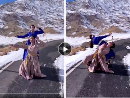 Ghode par Sawar Dance by Ladakh girls Viral Video on social Media watch video | Ghode par Sawar Dance Video: 'घोडे पे सवार' गाण्यावर लडाखच्या तरूणींनी केलं अप्रतिम नृत्य तुम्ही पाहिलंत का?