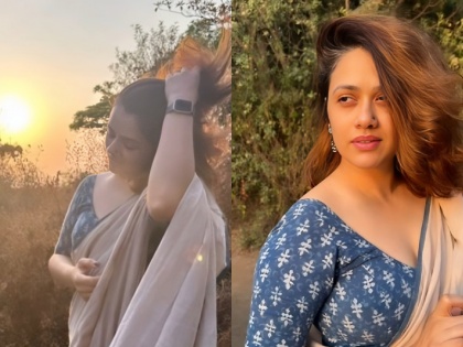 A beautiful photo shoot of marathi actress Girija godbole at sunset | अशी मावळत्या उन्हांत..! सूर्यास्ताच्या वेळी गिरिजाचं सुरेख व्हिडीओशूट, नेटकऱ्यांच्या खिळल्या नजरा