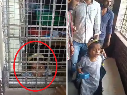 Video: When the school was over, the little girl went to bring a tiffin box to the classroom and got locked | Video: शाळा सुटल्यास चिमुकली वर्गात डबा आणायला गेली अन् कोंडली गेली