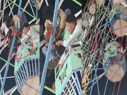 Gujarat-viral-video-girls-hair-got-stuck-in-the-giant-wheel-video-went-viral | फिरत्या झुल्यात अडकले तरुणीचे केस; तात्काळ केली सुटका, पाहा धक्कादायक Video...