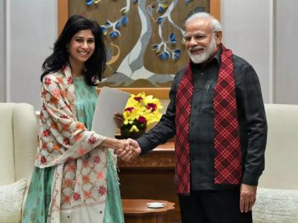 Gita Gopinath Meets PM Narendra Modi Corona vaccine not available in fair quantity | Gita Gopinath Meets Pm Narendra Modi : कोरोना लस न्याय्य प्रमाणात उपलब्ध नाही : अर्थतज्ज्ञ गीता गोपीनाथ