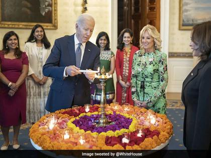 Diwali celebrations at the White House; Joe Biden also congratulated Rishi Sunak | व्हाईट हाऊसमध्ये दिवाळी साजरी; बायडेन यांच्याकडून सुनक यांचेही अभिनंदन