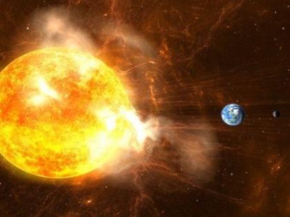 Solar Storm: More powerful flames were seen rising from the sun | Solar Storm: सूर्यामधून निघताना दिसले अधिक शक्तिशाली ज्वाळांचे वादळ