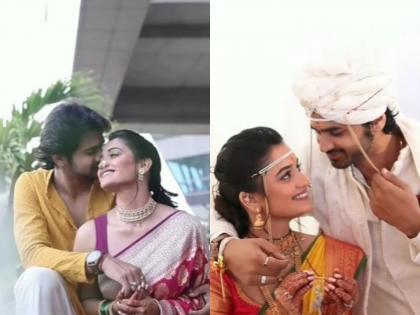 'Man udu udu zhalam' Fame Hruta Durgule's romantic video with her husband came in front, she said - 'In this journey ...' | 'मन उडू उडू झालं' फेम हृता दुर्गुळेचा नवऱ्यासोबतचा रोमँटिक व्हिडीओ आला समोर, म्हणाली - 'या प्रवासात...'