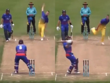 WATCH: New Zealand batsman Glenn Phillips plays outrageous shot in Ford Trophy clash | Video : न्यूझीलंडच्या फलंदाजाचा चक्रावून टाकणारा शॉट; राजस्थान रॉयल्सनं केलं बारसं!