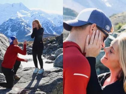 Rajasthan Royals and New Zealand star batter Glenn Phillips announced engagement with his girlfriend Kate Victoria | राजस्थान रॉयल्सच्या स्टार फलंदाजाचा रोमँटिक अंदाज; गुडघ्यावरून बसून गर्लफ्रेंडला लग्नाची मागणी