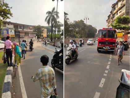 The road in front of Ambedkar Udyan is becoming fatal, two accidents on the same day | आंबेडकर उद्यान समोरील रस्ता ठरतोय जीवघेणा, एकाच दिवशी दोन अपघात