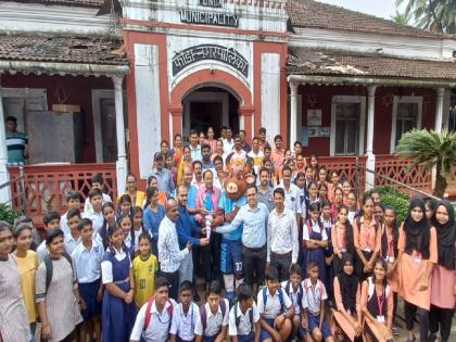 Fonda welcomes the flame of the national sports competition | राष्ट्रीय क्रीडा स्पर्धेच्या ज्योतीचे फोंड्यात जोरदार स्वागत