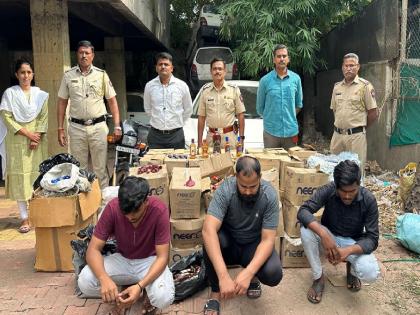 Raid on Goa Made fake liquor factory in sangli case against seven persons | ‘गोवा मेड’बनावट दारूनिर्मिती कारखान्यावर छापा, सात जणांवर गुन्हा; साडेदहा लाखांचा मुद्देमाल जप्त