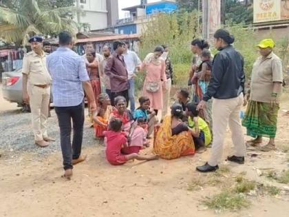 Action against beggars in Calangute, | कळंगुट येथे भिकाऱ्यांवर कारवाई,