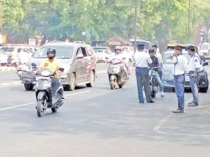 police aggressive against traffic violators action against 3 522 people in 10 days | वाहतुकीचे नियम मोडणाऱ्यांच्या विरोधात पोलीस आक्रमक; १० दिवसांत ३,५२२ जणांवर कारवाई