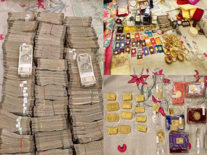 3.5 kg gold, 2 kg silver and 1 crore cash...: recoveries at IRS officer Amit Kumar Singhal house | ३.५ किलो सोने, २ किलो चांदी अन् १ कोटी रोकड...: IRS अधिकाऱ्याच्या घरी सापडलं घबाड