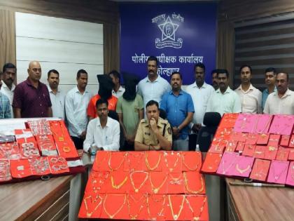 The local crime investigation branch has seized valuables worth around one crore from two inn thieves in Karnataka | Kolhapur: गवंडी कामाला येऊन रेकी; दोन चोरट्यांकडून सोने, चांदीसह सुमारे एक कोटीचा मुद्देमाल जप्त