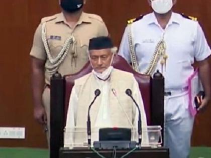 maharashtra budget session 2022 unprecedented just a three minute speech governor bhagat singh koshyari came and went | Maharashtra Budget Session 2022: अभूतपूर्व! अवघ्या तीन मिनिटांचे अभिभाषण; राज्यपाल आले अन् गेले