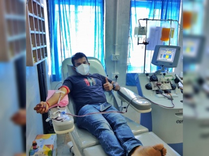Swapnil Asnodkar's initiative for plasma donation in times of crisis! | माणुसकीचा झरा : संकटकाळात क्रिकेटपटू स्वप्नील आस्नोडकरचा प्लाझ्मा दानासाठी पुढाकार!
