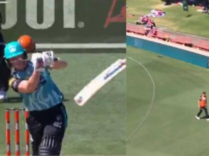  Grace Harris smashes six with a broken bat in WBBL league, watch here viral video  | VIDEO : 'नारी शक्ती'चा जलवा! तुटलेल्या बॅटने ठोकला षटकार; ५९ चेंडूत कुटल्या १३६ धावा