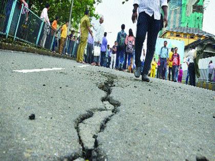 Bridge to Grant Road; After the repairs the traffic started | ग्रँट रोडमध्ये पुलाला तडे; दुरुस्तीनंतर वाहतूक सुरू