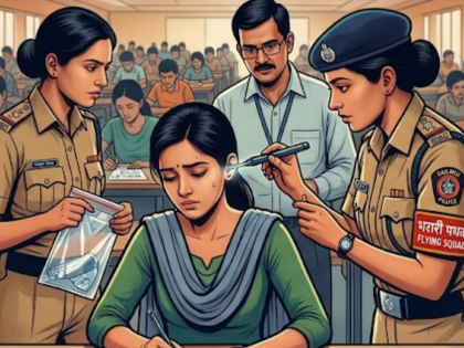 पोलीस होण्यासाठी तरुणीचा मुन्नाभाई स्टाईल कारनामा; ब्लुटूथचा वापर करून सोडवत होती पेपर! - Marathi News | GRP Recruitment Exam: Woman found using mobile, Bluetooth device | Latest News at Lokmat.com पोलीस होण्यासाठी तरुणीचा मुन्नाभाई स्टाईल कारनामा; ब्लुटूथचा वापर करून सोडवत होती पेपर! - Marathi News | GRP Recruitment Exam: Woman found using mobile, Bluetooth device | Latest News at Lokmat.com