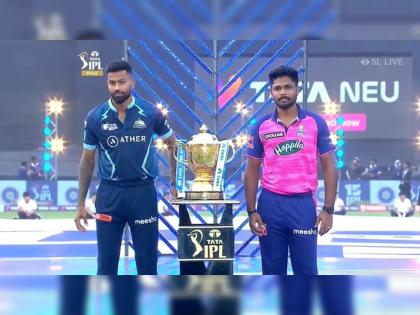 IPL 2022 Finals RR vs GT Live Updates : Rajasthan Royals have won the toss and they've decided to bat first, one change in Gujarat Titans playing Xi | IPL 2022 Finals RR vs GT Live Updates : राजस्थान रॉयल्सने जिंकला टॉस; गुजरात टायटन्सला हवा होता तोच निर्णय घेतला, हार्दिकने एक बदल केला 