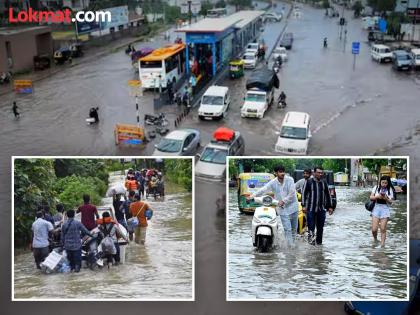 gujarat 3 people died 7 missing due to heavy rains waterlogging in vadodara | गुजरातमध्ये मुसळधार पावसाचे थैमान; सखल भागात साचलं पाणी, तिघांचा मृत्यू, ७ जण बेपत्ता