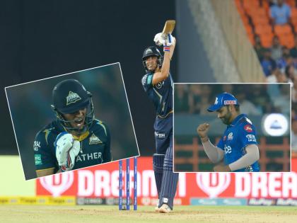  Gujarat Titans vs Mumbai Indians Live Gujarat opner is dismissed by  Kumar Kartikeya Suryakumar Yadav takes an amazing catch  | पॉवरप्लेनंतर मुंबईचे पुनरागमन; गिल अर्धशतक ठोकून बाद; पियुष चावला मदतीला 'धावला'