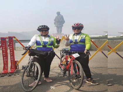 Two women from Chiplun in Konkan cycled a distance of 800 km to reach Gujarat. | दोन कोकणकन्यांनी सायकलने गाठले गुजरात!, प्रवासाचे नियोजन अन् पोहचायला किती दिवस लागले..जाणून घ्या