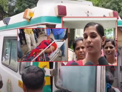 What about my Husband? Angry Dnyaneshwari Munde drinks poison in front of Beed Police Superintendent's office | माझ्या सिंदूरचे काय? व्यथित ज्ञानेश्वरी मुंडेंचे बीड पोलिस अधीक्षक कार्यालयासमोर विष प्राशन What about my Husband? Angry Dnyaneshwari Munde drinks poison in front of Beed Police Superintendent's office | माझ्या सिंदूरचे काय? व्यथित ज्ञानेश्वरी मुंडेंचे बीड पोलिस अधीक्षक कार्यालयासमोर विष प्राशन